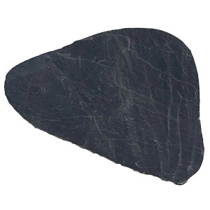 Schiefer Trittplatte Graphit-Schwarz, Ø 20-40cm, Naturstein für Gartenwege.