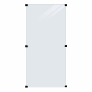 Glaszaun Element klar 90 cm x 180 cm