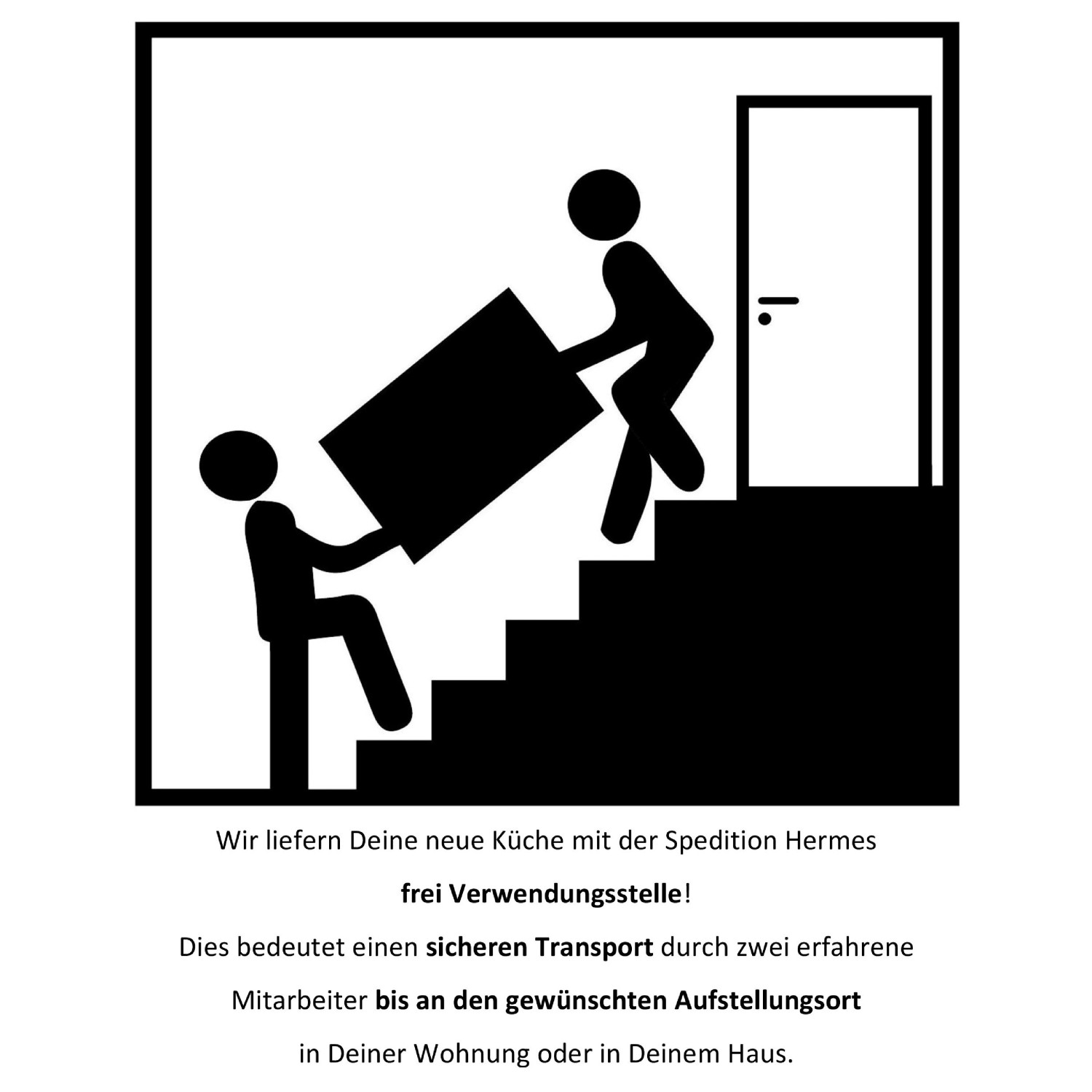 Symbolbild: Lieferung der Landhausküche Rom von Held Möbel bis in die Wohnung.