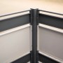 Westmann Mülltonnenverkleidung Planum, Metall, Anthrazit/Grau, für 4 Tonnen à 240 l.