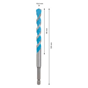 Bosch Bohrer Expert Hex-9 Multi Construction Ø 10 mm x 90 mm x 150 mm
