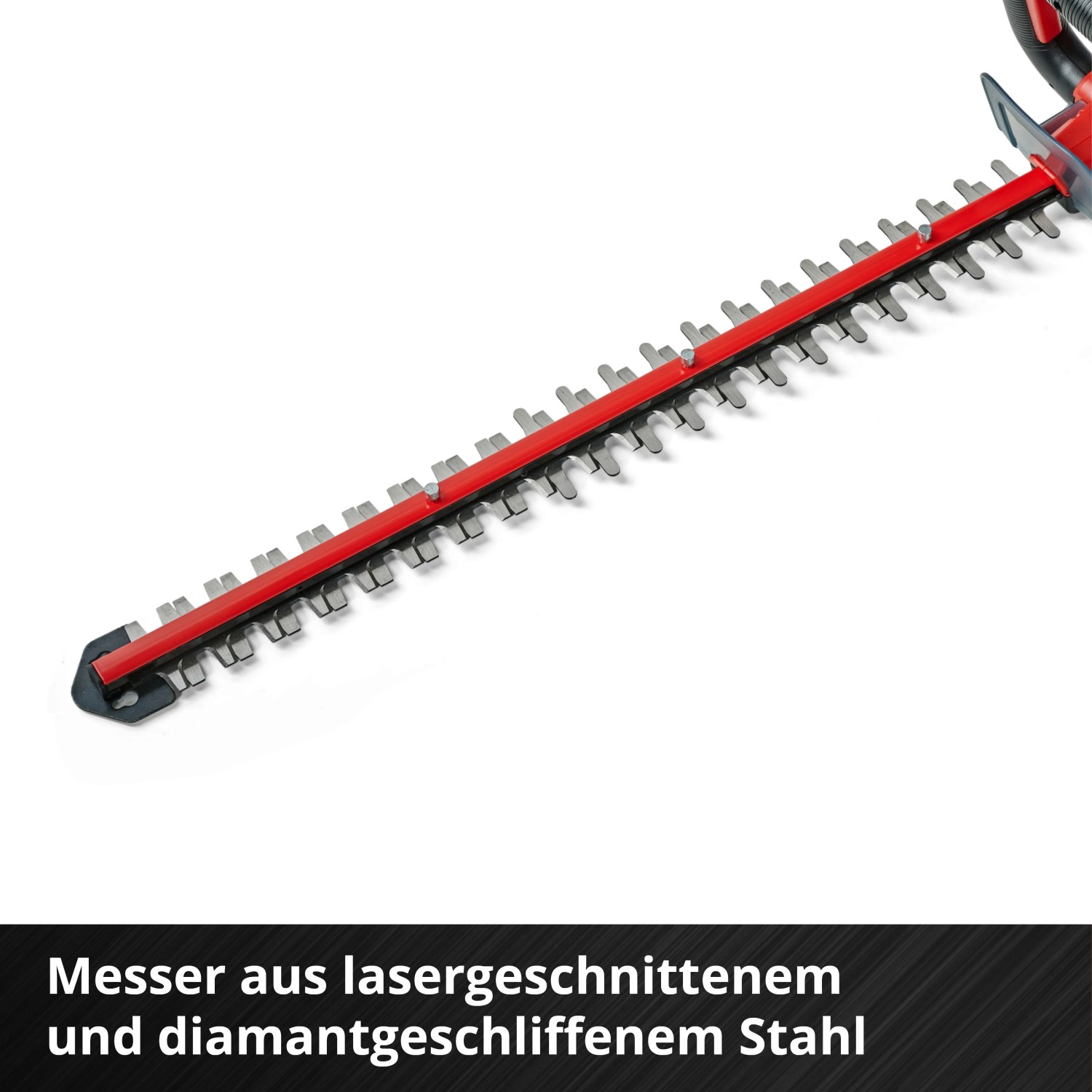 Messer der Einhell Akku-Heckenschere GE-CH 18/60 Li-Solo aus lasergeschnittenem Stahl.