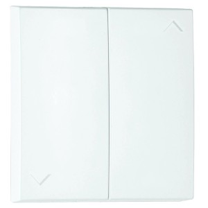 Weiße Logus Wippe für Jalousieschalter mit Pfeilsymbolen.