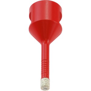 kwb Fliesenbohrer M14, 6mm, rot, für Winkelschleifer. Diamantbohrer für Fliesen und Feinsteinzeug.
