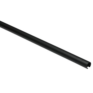 Schwarze Gardinia Gardinenstange Memphis mit Innenlauf, Ø 16 mm, Länge 160 cm.