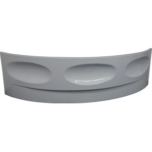 Weiße Acrylschürze für Katamaran Eckwanne, Badewannenverkleidung.