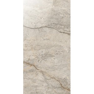 Bodenfliese Eleganza Grau, 60x30 cm, Feinsteinzeug mit Marmoroptik für Innenräume.