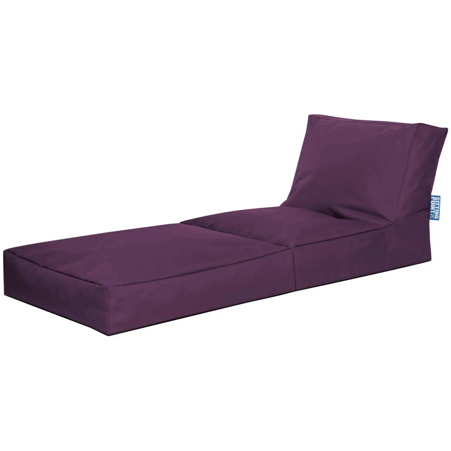 Sitting Point Sessel Twist Scuba 300 l Aubergine, bequemer Sitzsack für Innen und Außen.