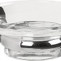 Spirella Atlantic Seifenschale mit verchromter Wandhalterung aus Glas für Bad & WC.