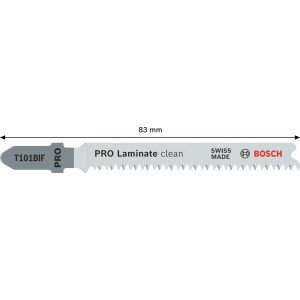 Bosch Stichsägeblatt Laminate Clean T101BIF 83 mm 2-tlg.