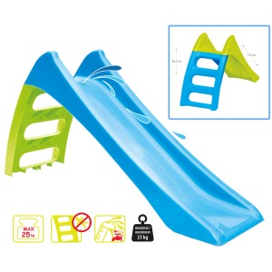 Happy People Kinderrutsche aus Kunststoff in Blau und Grün. Ideal für Spiel & Spaß im Garten.