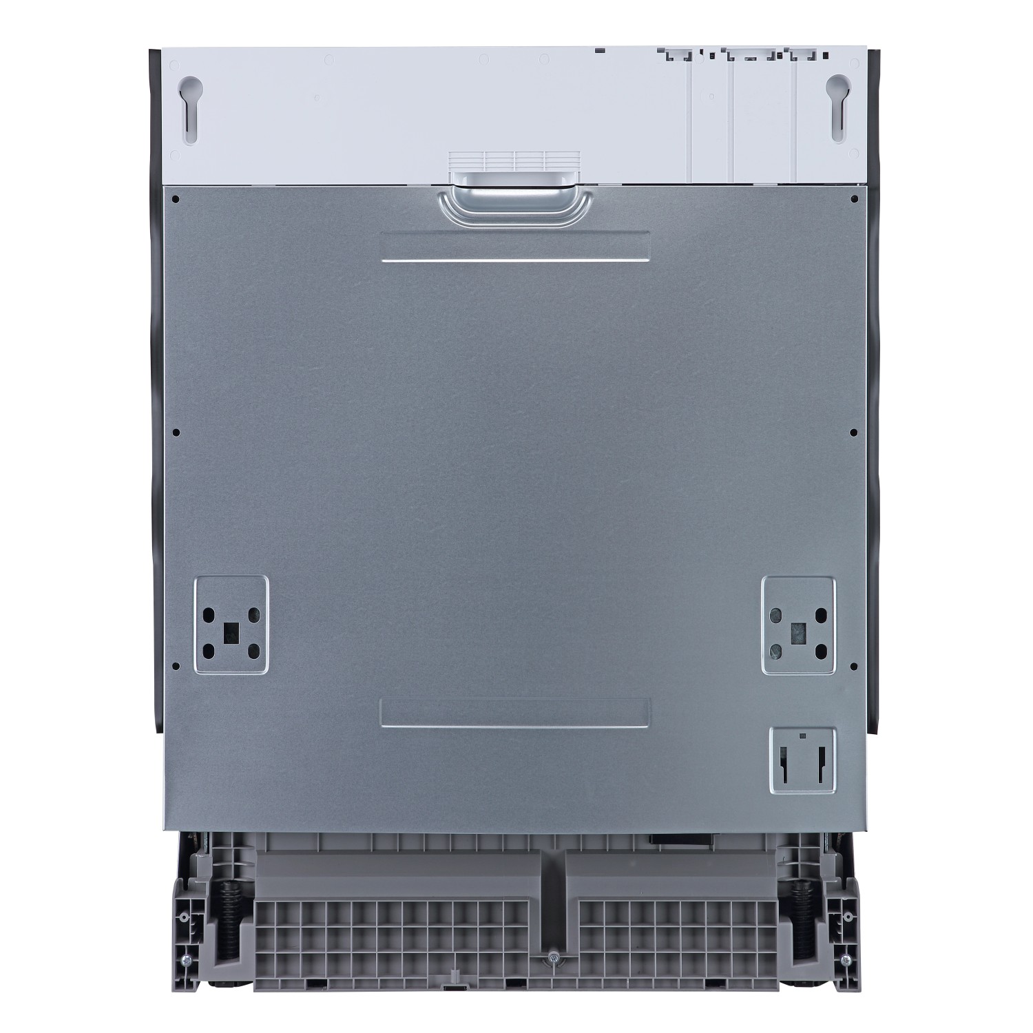 Rückansicht Geschirrspüler der Held Küchen Küchenzeile Kempten, vollintegriert, grau/graphit.