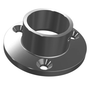 Wand/Bodenanker Edelstahl V2A für Rohr Ø 42,4 mm 85 mm