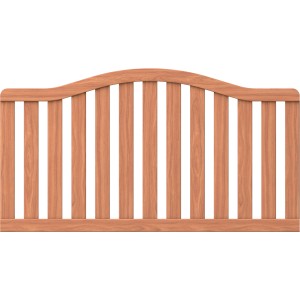 TraumGarten Zaunelement Raja Hartholz Krone 179 cm x 90 cm (97 cm) FSC®