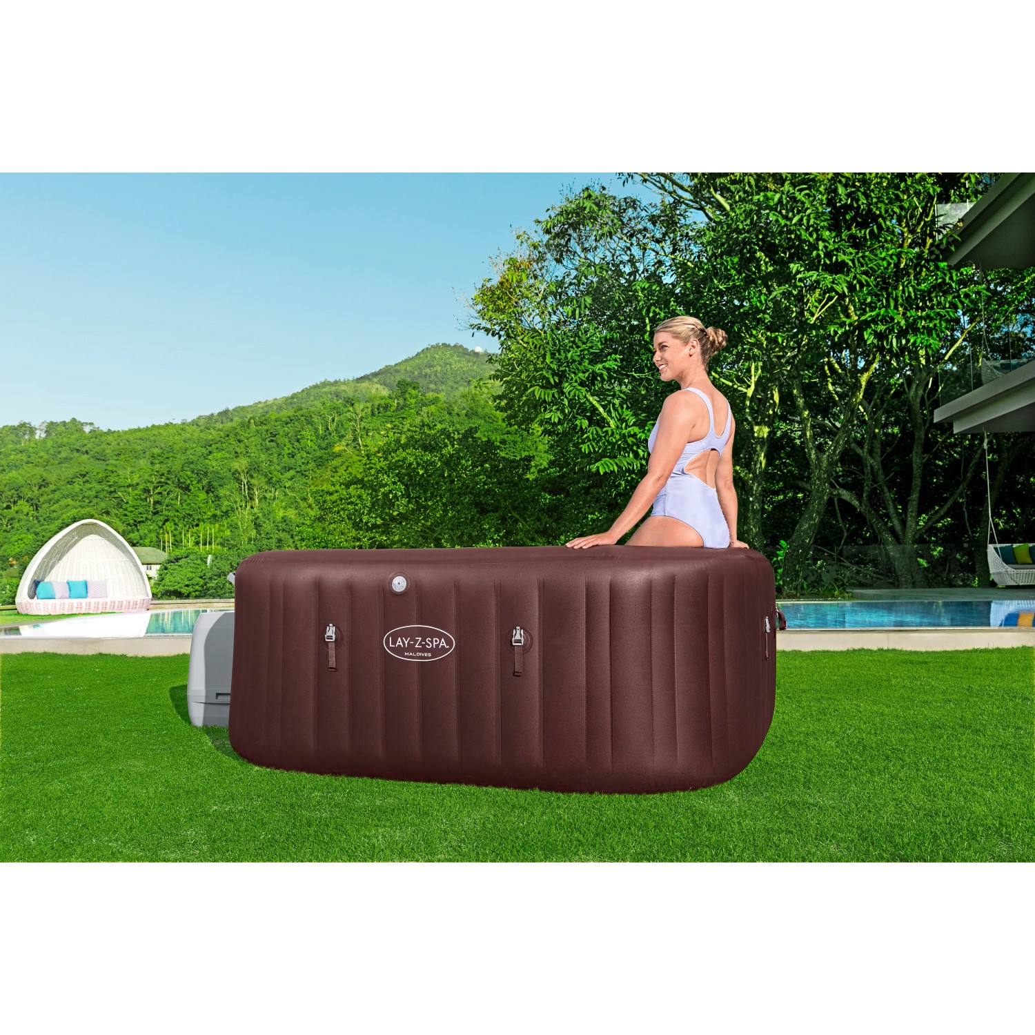 Bestway Whirlpool Maldives HydroJet Pro App 7 Personen 201 cm x 201 cm x 80 cm_8