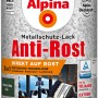 Dose Alpina Metallschutz-Lack Anti-Rost Grün Hammerschlag, 750ml, für optimalen Rostschutz.