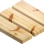 Drei Bosch Expert Selfcut Flachfräsbohrer für Holz, 20 mm, aus hellem Holz.