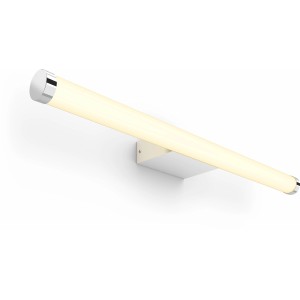 Weiße Philips Hue Adore LED-Wandleuchte mit Dimmer für Badezimmer, warmweißes Licht.