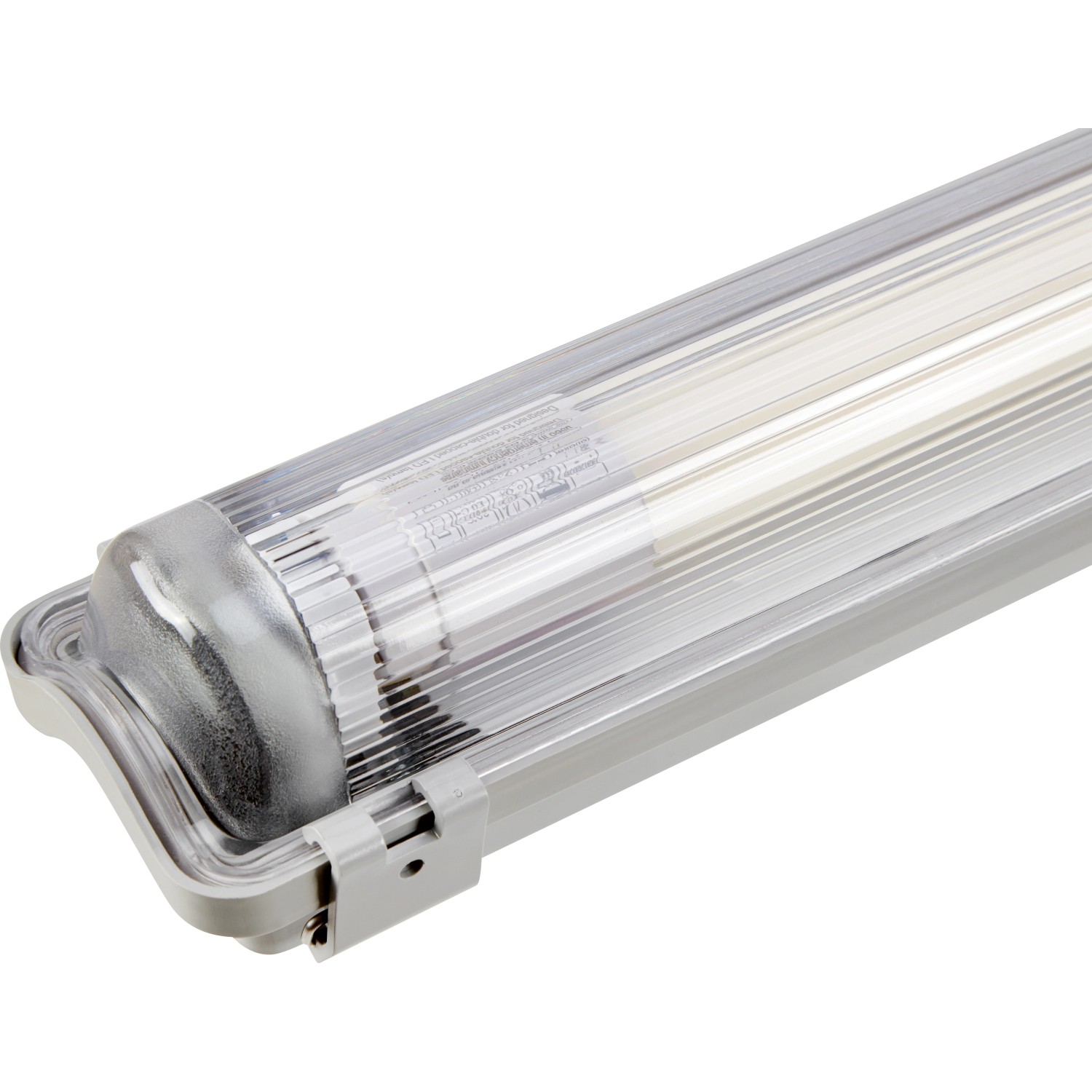 LED-Feuchtraumleuchte, 18W, 128cm, neutralweiß, für Bad, Keller & Garage.