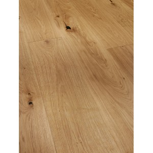 Musterstück: Rustikales Eiche Parkett, matte Landhausdiele.