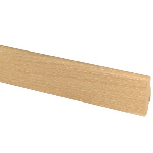 Sockelleiste Eiche Limed, 19x58x2400 mm, MDF furniert, mit Clip-System für einfache Montage.