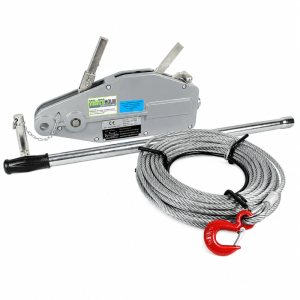 TRUTZHOLM Seilzug 800 kg Greifzug Seilwinde Forstseilwinde Offroad Winde 0,8t 20 m Seil