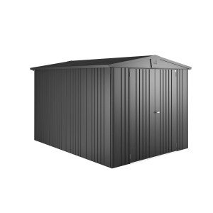 Biohort Metall-Gerätehaus Europa, dunkelgrau-metallic, 6,8 m².