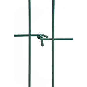 Detailaufnahme eines grünen, verzahnbaren Rankgitters (110 cm) zur Pflanzenstützung.