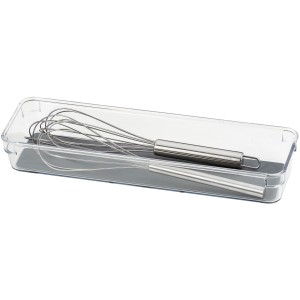 Wenko Schubladeneinsatz Long L, 32,5x4,5x9cm, für Küchenhelfer und mehr. Transparent, mit Schneebesen.