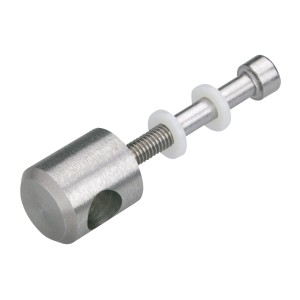 Rundstabhalter V4A, 5er-Set aus Edelstahl für Treppen und Geländer.