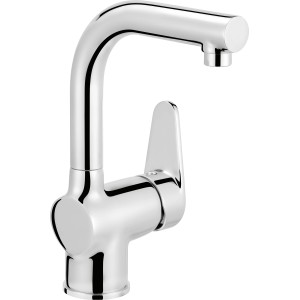 baliv Waschtischarmatur WT-5061 Chrom, Einhebelmischer mit schwenkbarem Auslauf.