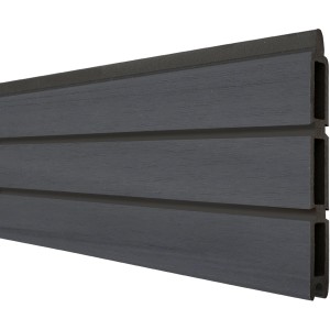 GroJa Steckzaun-Einzelprofil Solid-Rhombus 180 x 30 x 1,9 cm Steingrau Co-Ex.