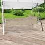Beige Beautissu Hollywoodschaukel Auflage Flair HS, 180x50x8cm mit Kissen.