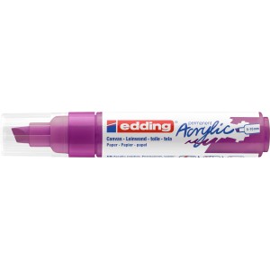 Edding 5000 Acrylmarker breit in Beere, Keilspitze 5-10 mm, für Leinwand, Papier und Holz.