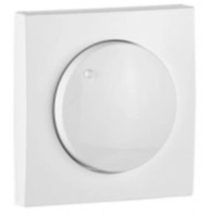 Graue Logus Abdeckung für Dimmer aus Kunststoff.