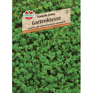 Sperli Gartenkresse Einfache Grüne, schnellwachsende Kräutersamen für Beet und Topf.