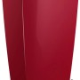 Hochglanz roter Lechuza Cubico Premium 22 Pflanzkübel, 22x22cm, für Innenräume.