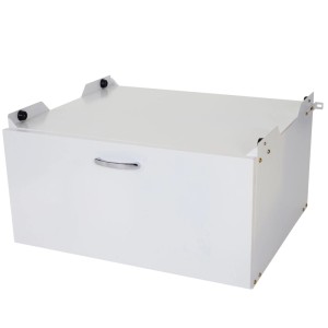 MCW Waschmaschinenunterschrank E50 Schublade 33x61x62cm Weiß