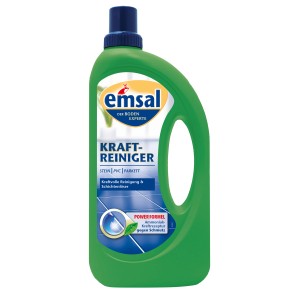 Emsal Grund-Reiniger 1000ml, Kraftreiniger für Stein, PVC und Parkett. Grüne Flasche.