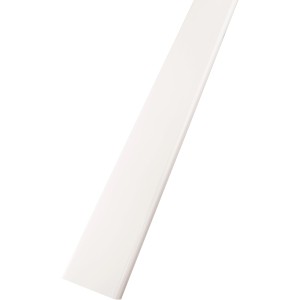 Abschlussprofil Alu weiß 2,5 m für 8 cm Glassteine