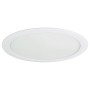 Weißes, rundes E2 Elektro Einbaupanel Style R 300, 24W, für Deckenmontage.