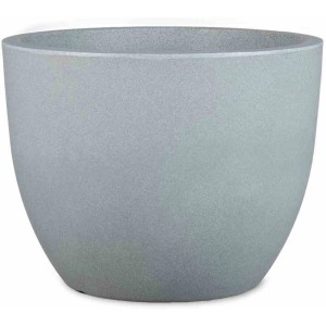 Siena Garden Pflanzgefäß Bristol, Stein-Grau, Ø 45 cm. Blumentopf in Steinoptik.