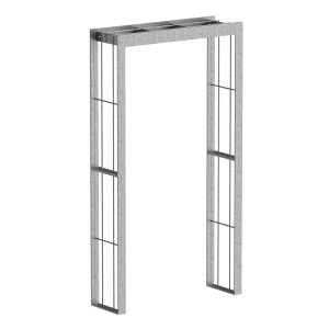 Eleo Rosenbogen Savona Feuerverzinkt 230 cm x 124 cm x 37 cm