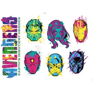 Komar Deko-Sticker Avengers Heroes, 100x70 cm, mit Comic-Motiven der Superhelden.