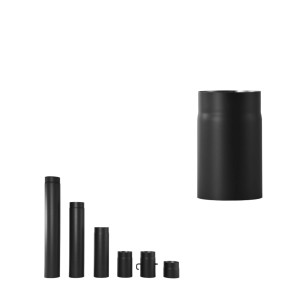 Bertrams Ofenrohr Senotherm® UHT-Hydro Schwarz Ø 150 mm 2 mm 25 cm