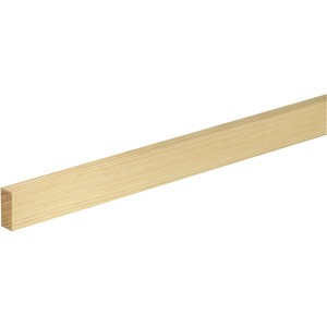 Rohe, astreine Fichte/Kiefer Flachleiste, 13x29x1000mm, ideal für Bastelarbeiten.