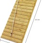 Holzrampe mit Kletterseil für Karibu Stelzenhaus Benjamin Spielturm.