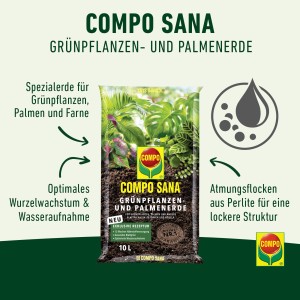 Compo Sana Grünpflanzen- und Palmenerde 10 l