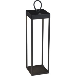 Schwarze Konstsmide LED Laterne Ravello, 50 cm, für Innen und Außen. Dekoleuchte mit Akku.