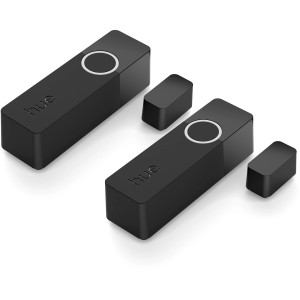 Philips Hue Secure Kontaktsensor 2er-Pack, schwarz. Sensoren für Fenster und Türen.